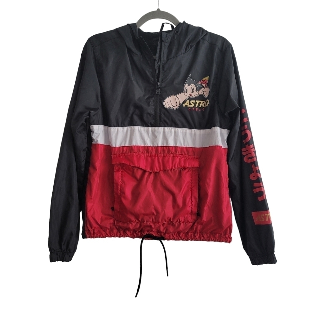 South Pole x Astro Boy Black Windbreaker Anorak Jacket - Picture 2 of 9